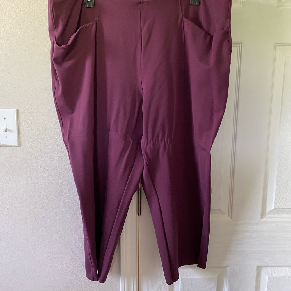 Old Navy Purple Dress Pants with Tapered Leg